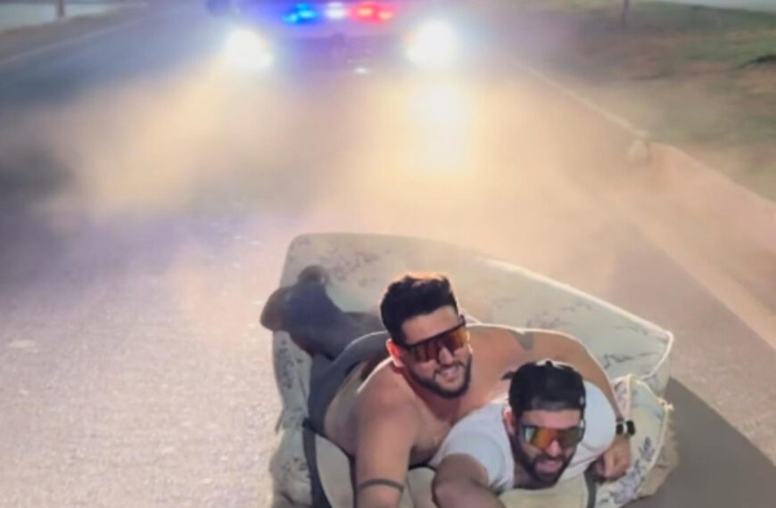 Police Seize Stunt Blogger For Mattress Surfing On Road
