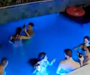  CCTV Video Shows Brazilian Football Player Sexually Abusing Woman In Swimming Pool